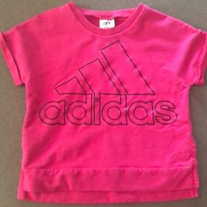 Girls Adidas short sleeve top
